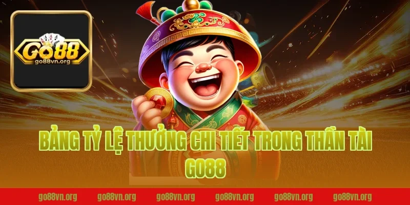 Bảng Tỷ Lệ Thưởng Chi Tiết Trong Thần Tài Go88